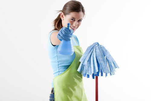 Shared entrance hall cleaning in a Knightsbridge residential building