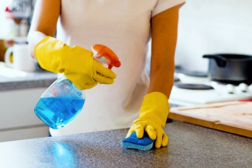Clean and polished office interior maintained by commercial cleaners in Knightsbridge