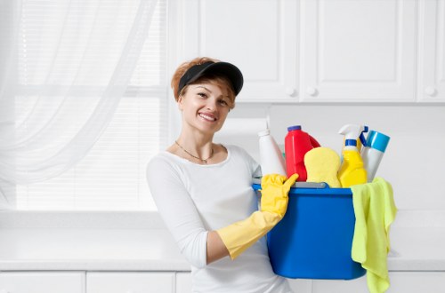 Sustainable carpet cleaning operations in Knightsbridge with green transport