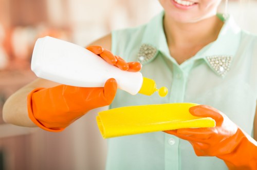 Keyboard navigation support and accessible content structure on a cleaning services page