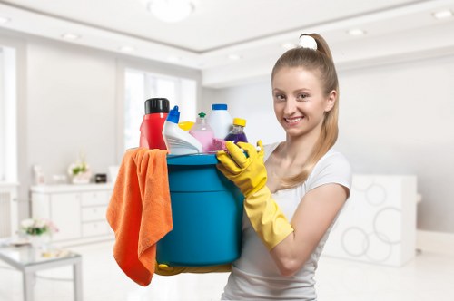 Kitchen and bathroom domestic cleaning for a central London home in Knightsbridge