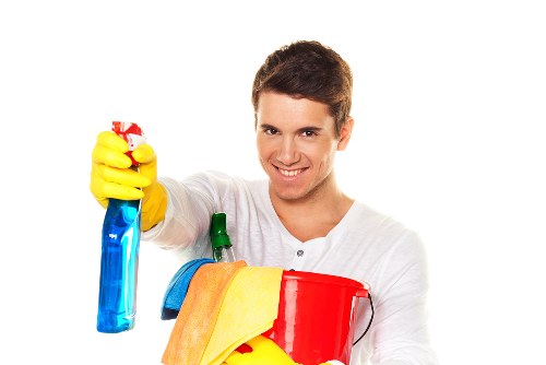 Carpet cleaning setup in a central London property with access considerations