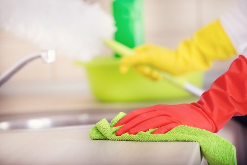Professional cleaning of a retail frontage in Knightsbridge